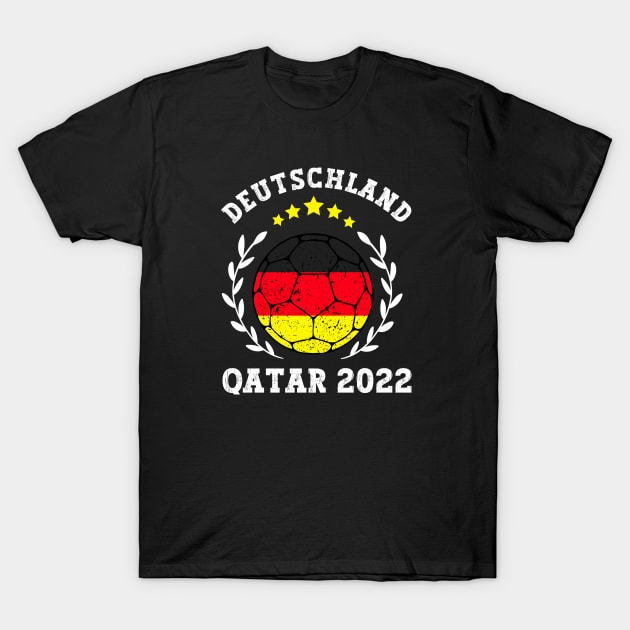 Deutschland Football T-Shirt by footballomatic